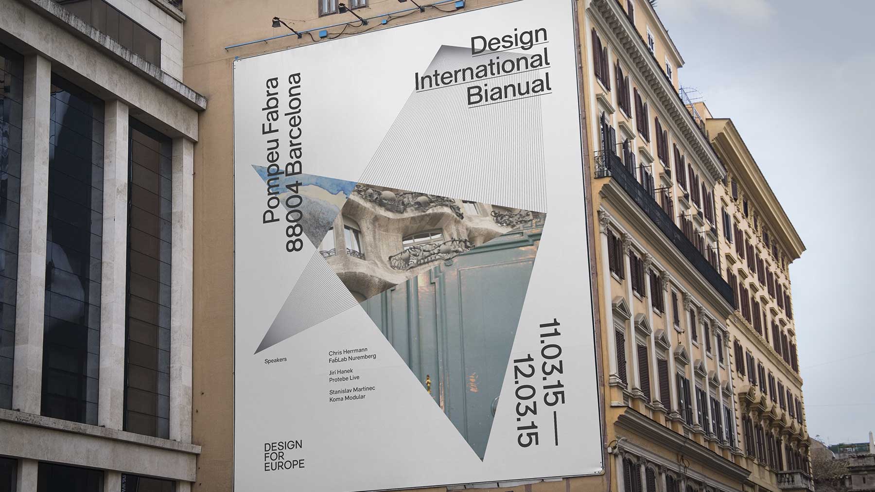 Design for Europe brand identity Fonts In Use